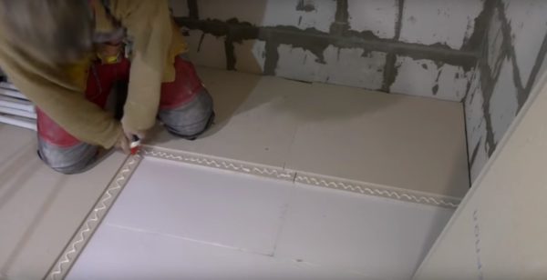 Укладка гипсокартона на деревянный пол под плитку