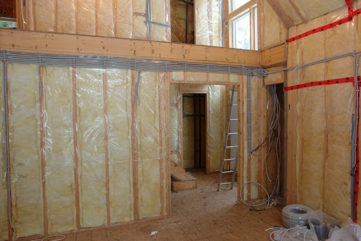 Отделка стен гипсокартоном в деревянном доме (33 фото): как покрыть своими руками, как правильно покрыть в интерьере
